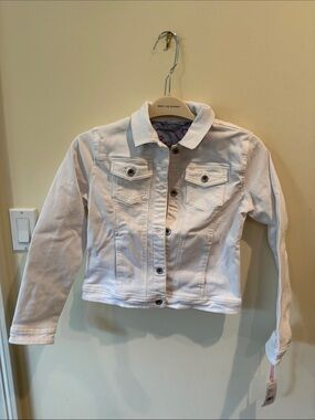 Vineyard Vines Girls White Denim Jacket